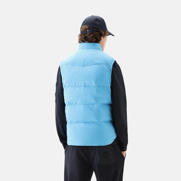 woolrich eco aleutian bodywarmer licht blauw