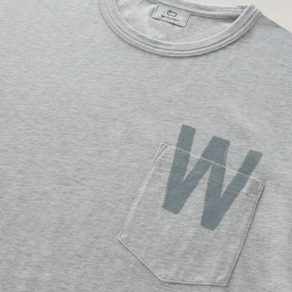 Woolrich Flag T-shirt Grijs