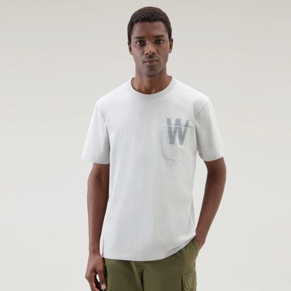 Woolrich Flag T-shirt Grijs