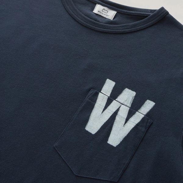 Woolrich Flag T-shirt Navy