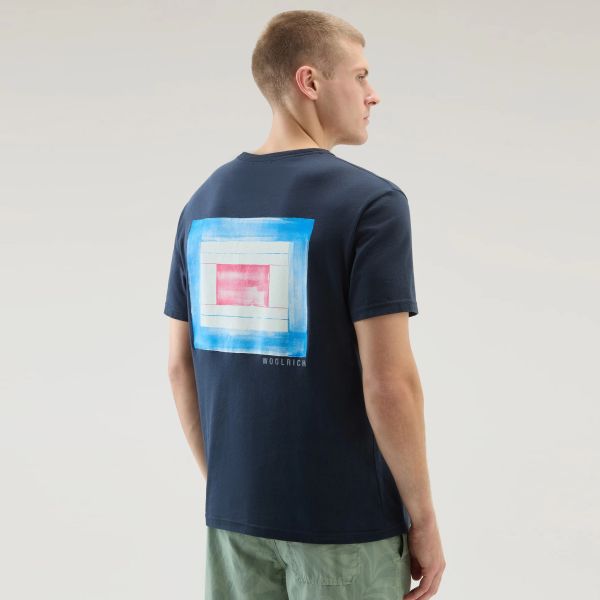 Woolrich Flag T-shirt Navy