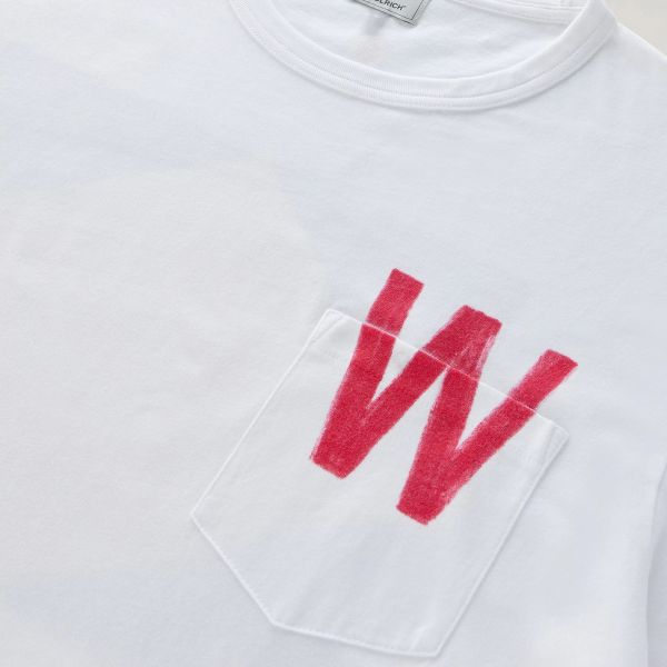 Woolrich Flag T-shirt Wit