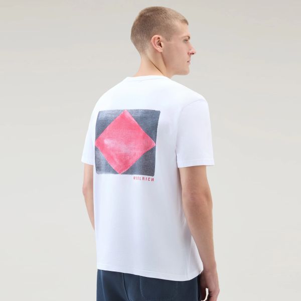 Woolrich Flag T-shirt Wit