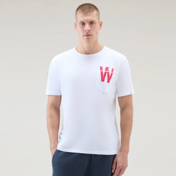 Woolrich Flag T-shirt Wit