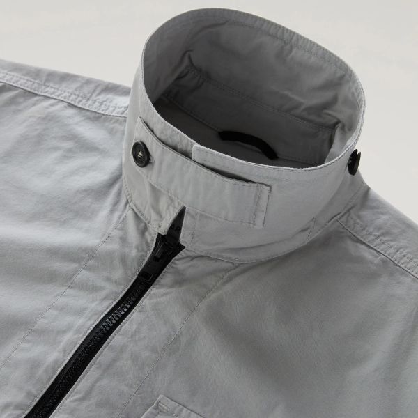 Woolrich Gabardine Overshirt Grijs