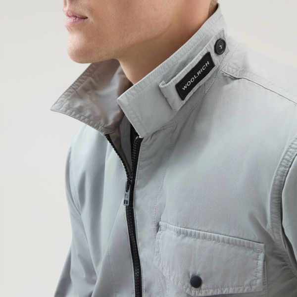 Woolrich Gabardine Overshirt Grijs