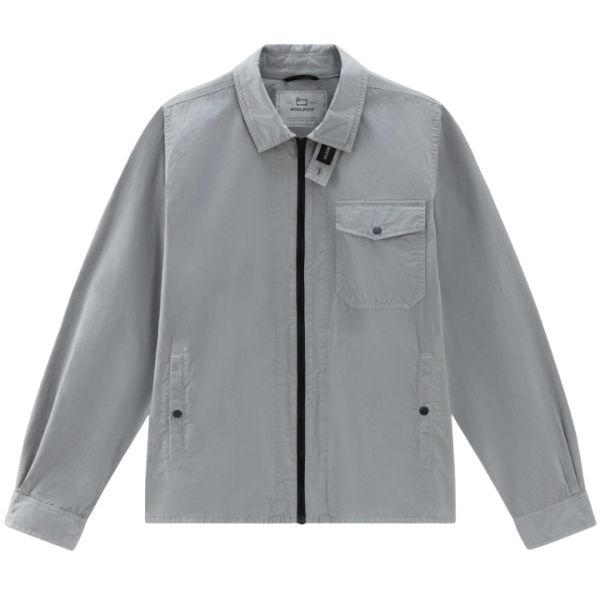 Woolrich Gabardine Overshirt Grijs