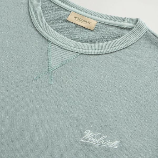 Woolrich Garment Dyed Sweater Groen