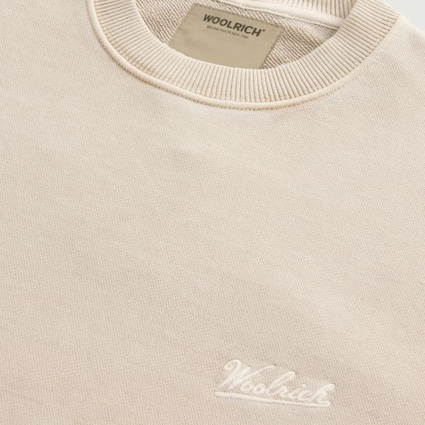 Woolrich Garment Dyed Sweater Beige