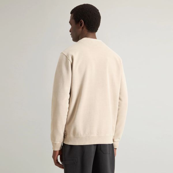 Woolrich Garment Dyed Sweater Beige