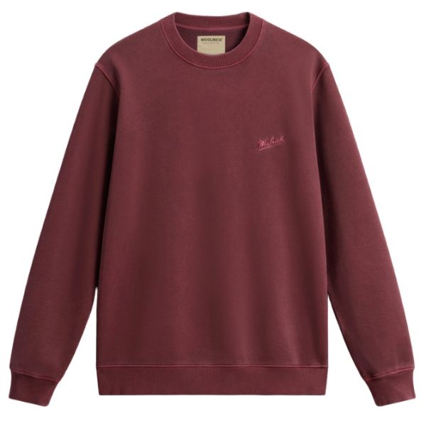 Woolrich Garment Dyed Sweater Bordeaux