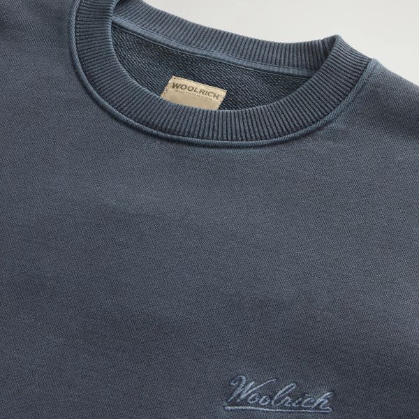 Woolrich Garment Dyed Sweater Navy