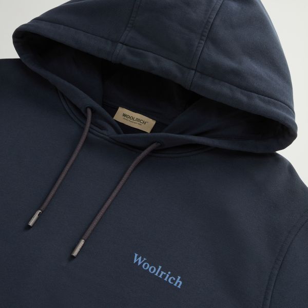 Woolrich Graphic Hoodie Navy