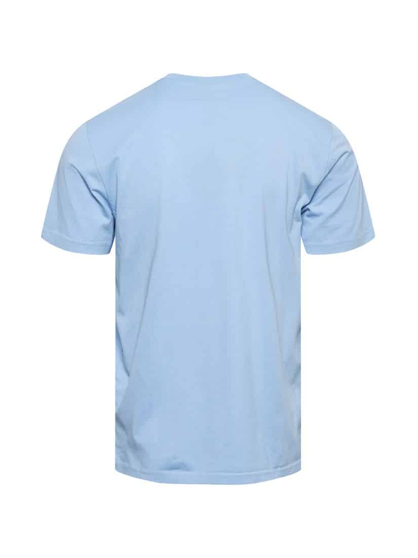 Woolrich Intarsia T-shirt Licht Blauw
