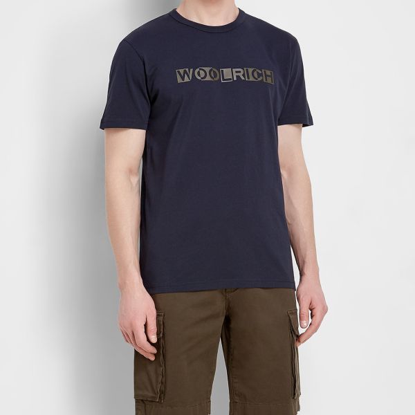 Woolrich Intarsia T-shirt Navy