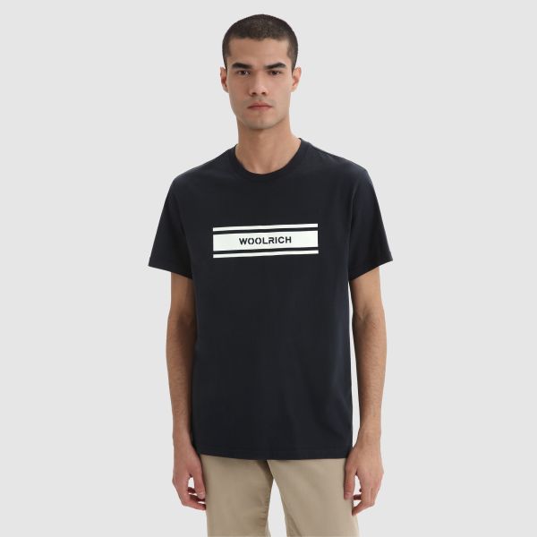 Woolrich Intarsia T-shirt Navy