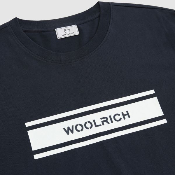 Woolrich Intarsia T-shirt Navy