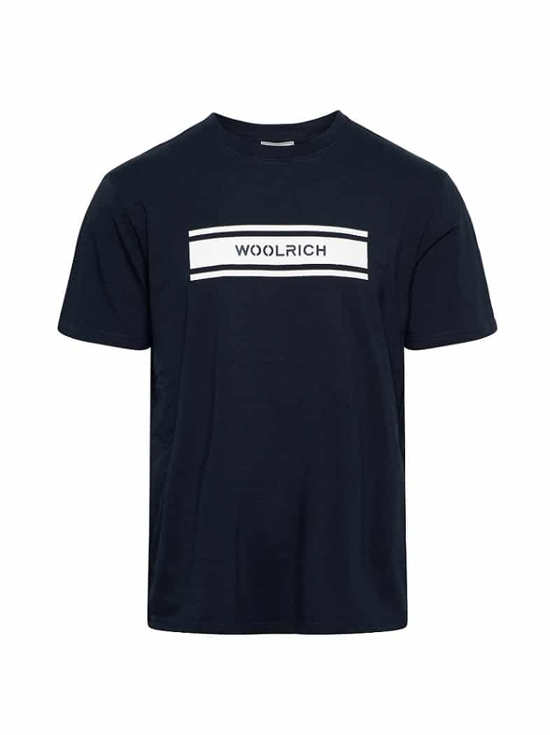 Woolrich Intarsia T-shirt Navy