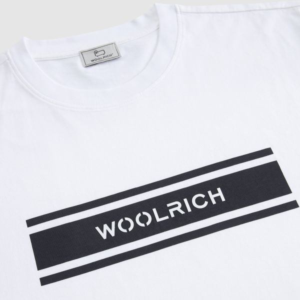 Woolrich Intarsia T-shirt Wit