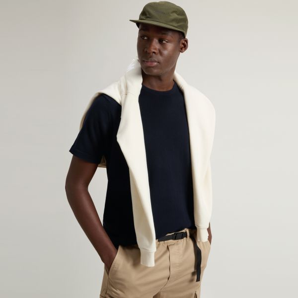 Woolrich Knitted T-shirt Navy