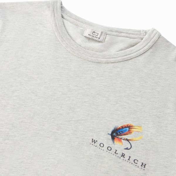 woolrich lakeside t-shirt grijs