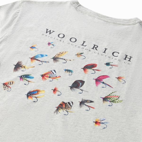 woolrich lakeside t-shirt grijs