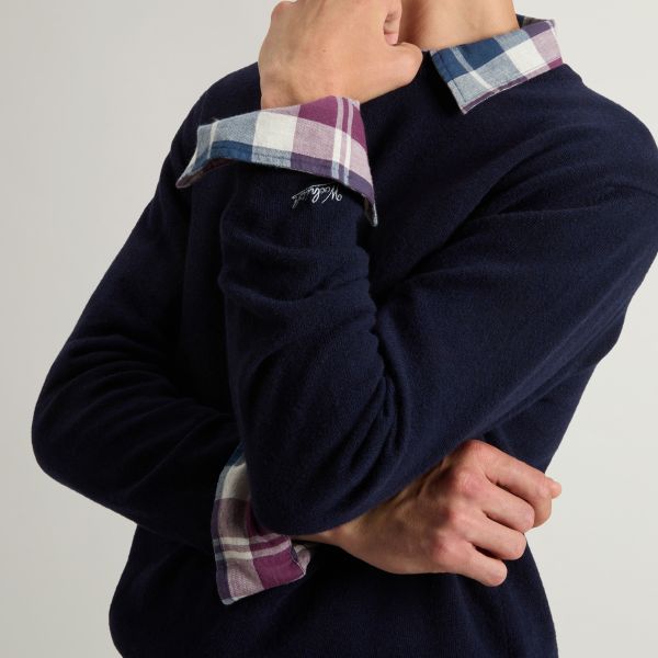 Woolrich Lambswool Sweater Navy