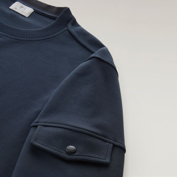 Woolrich Light Fleece Sweater Navy