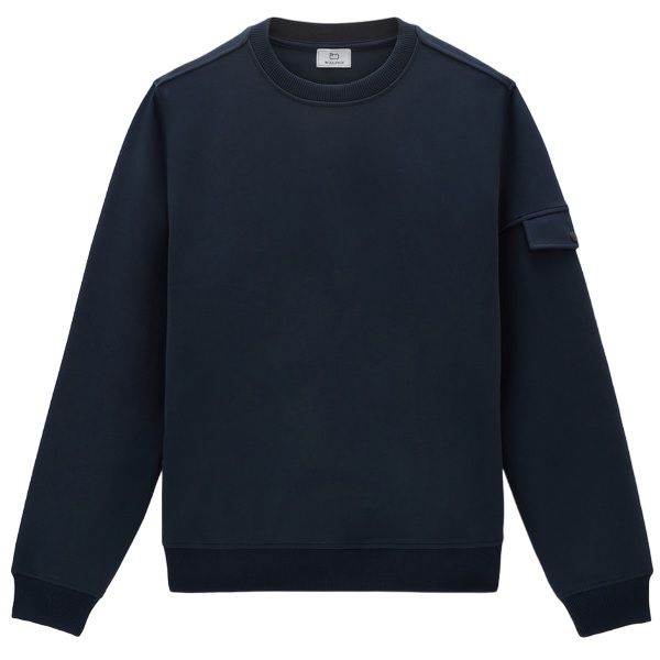 Woolrich Light Fleece Sweater Navy
