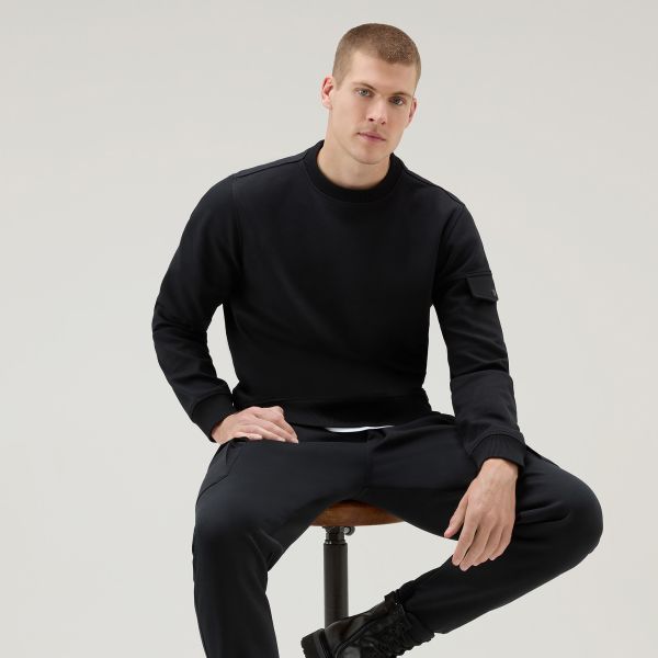 Woolrich Light Fleece Sweater Zwart