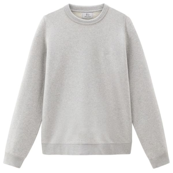 Woolrich Logo Script Sweater Grijs