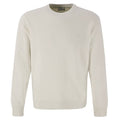 Woolrich Logo Script Sweater Off White