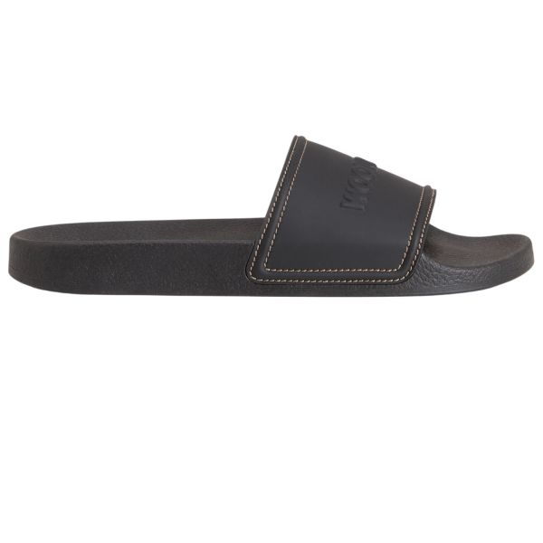 Woolrich Logo Slippers Zwart