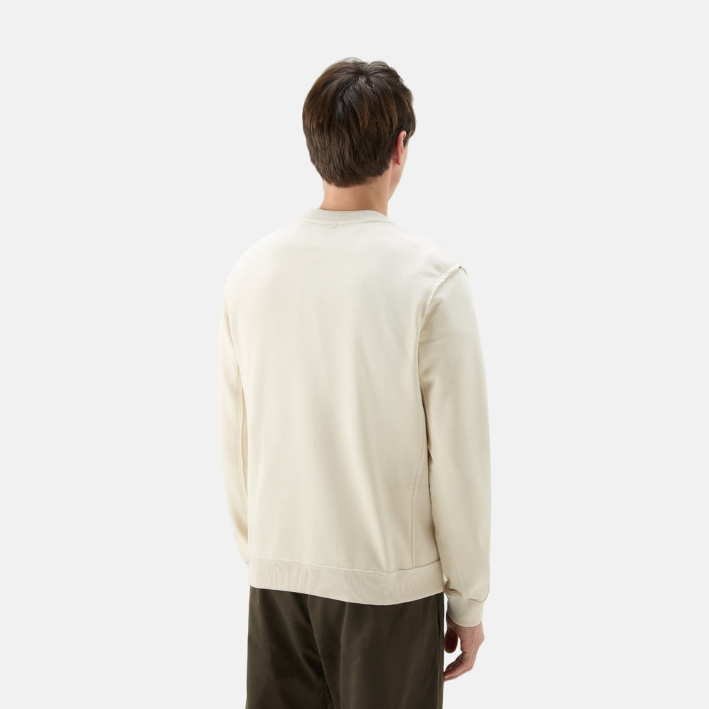 woolrich logo sweater beige