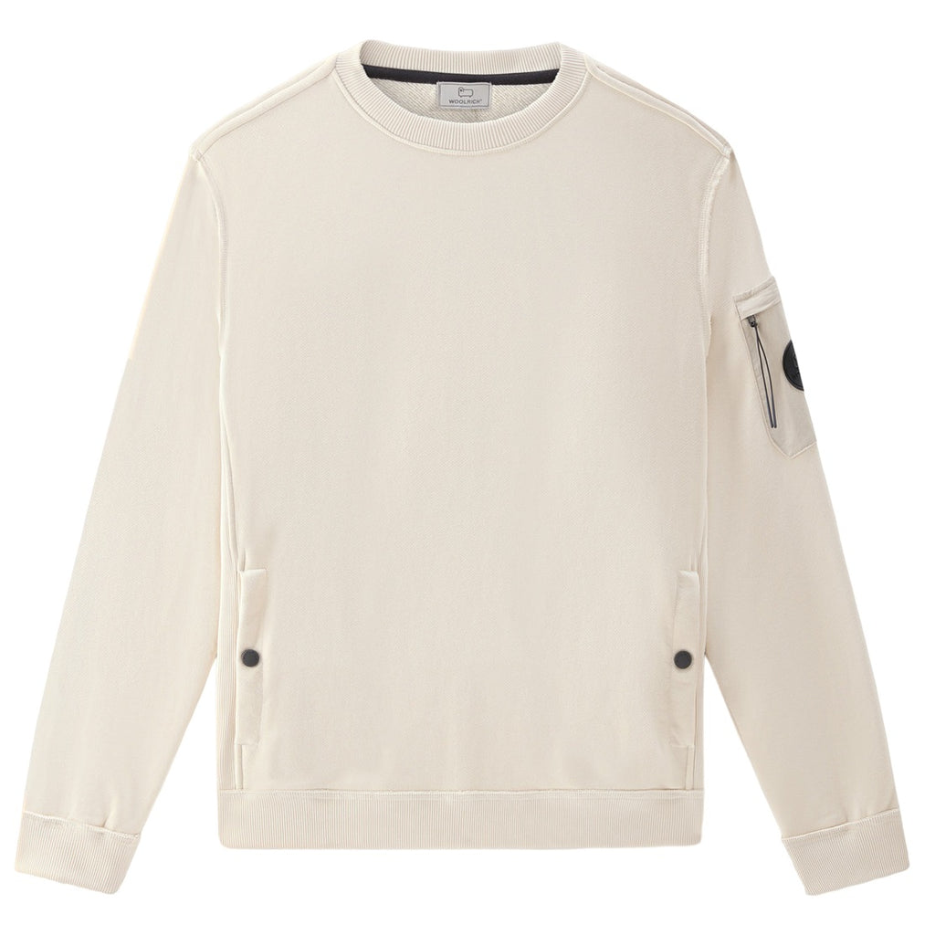 woolrich logo sweater beige