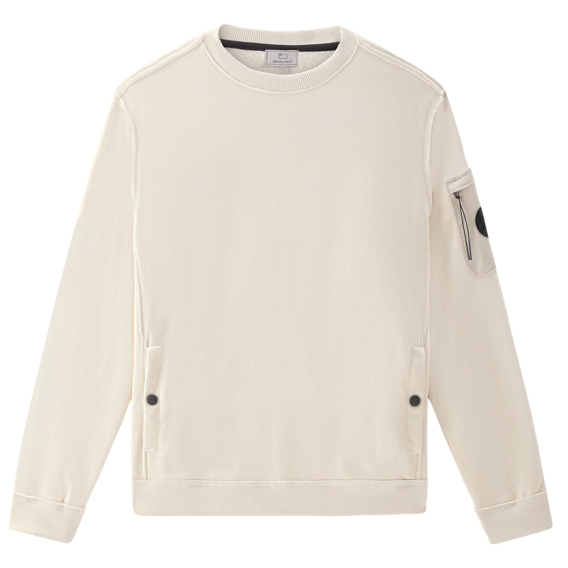 woolrich logo sweater beige