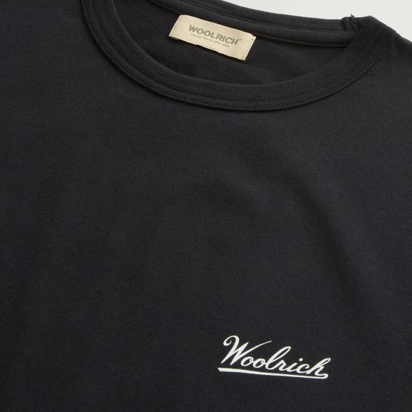 Woolrich Logo T-shirt Zwart