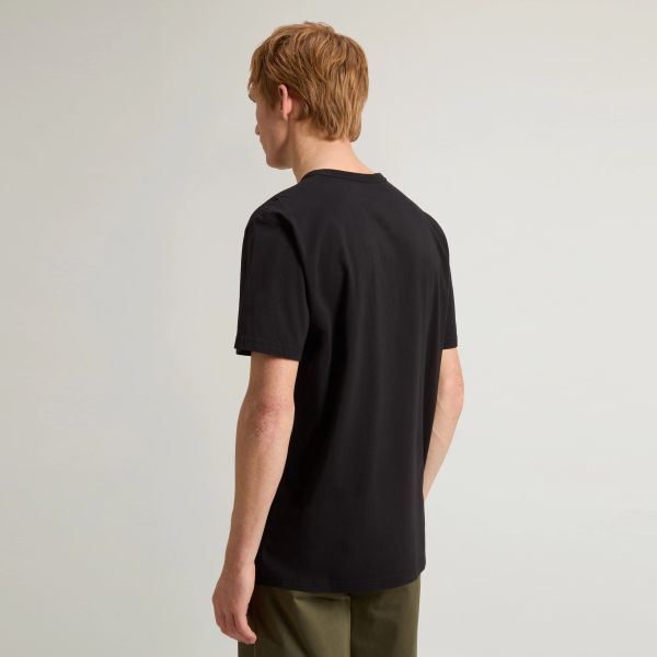 Woolrich Logo T-shirt Zwart