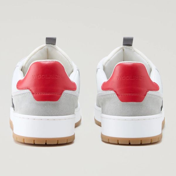 Woolrich Low Basket Sneaker Grijs/Wit