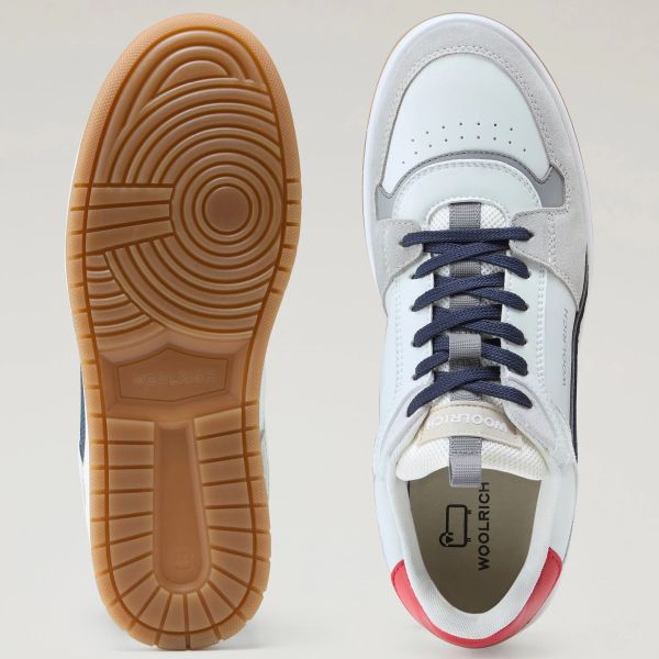 Woolrich Low Basket Sneaker Grijs/Wit