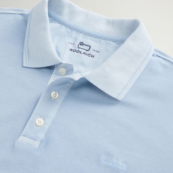 Woolrich Mackinack Polo Licht Blauw
