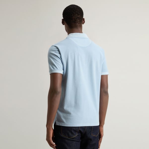Woolrich Mackinack Polo Licht Blauw