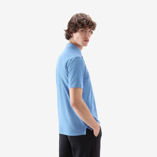 woolrich mackinack polo blauw