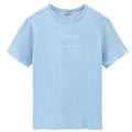 woolrich macro logo t-shirt licht blauw0