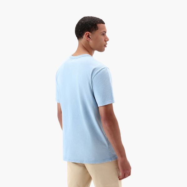 woolrich macro logo t-shirt licht blauw
