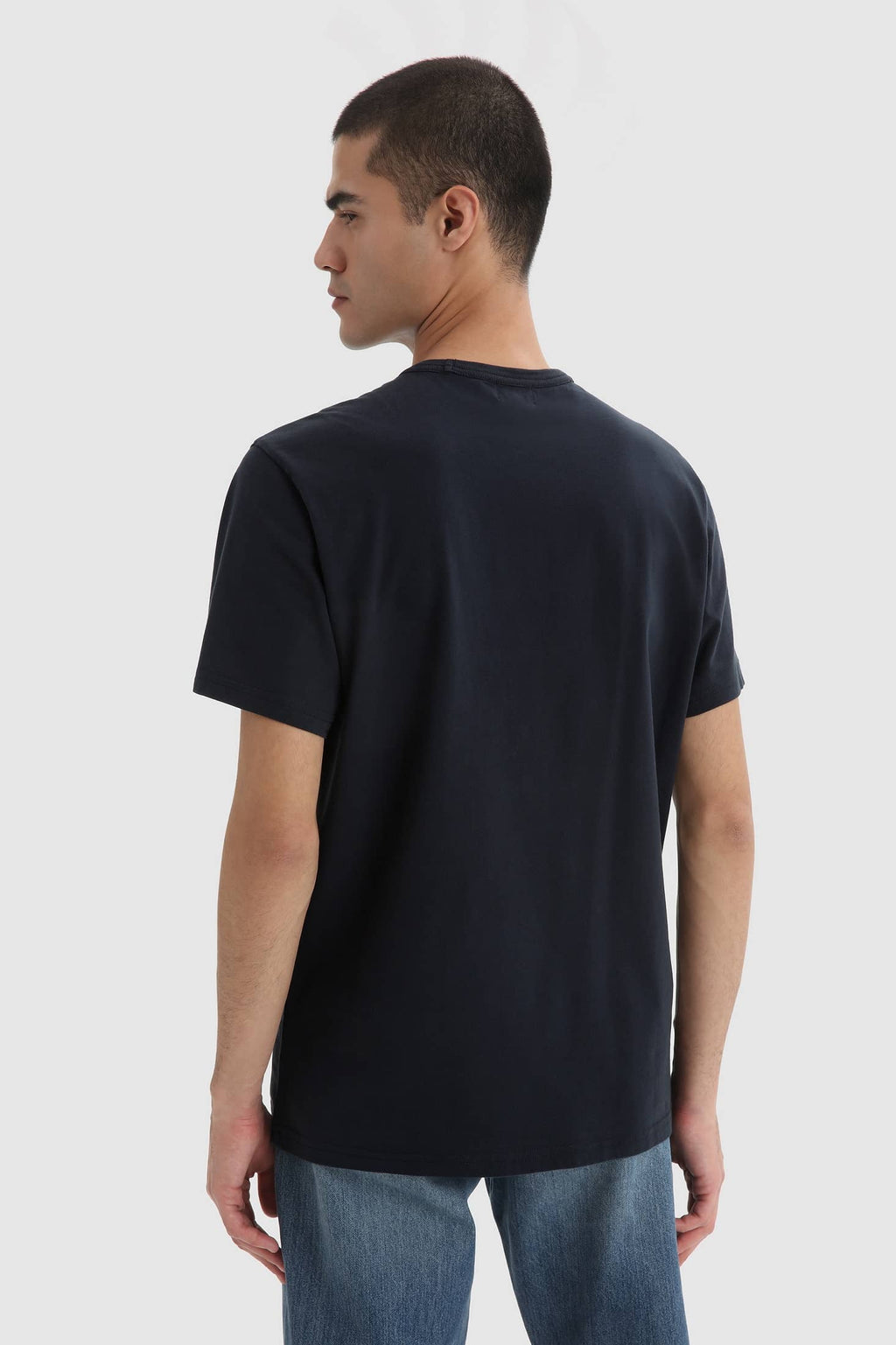Woolrich Marco Logo T-shirt Navy