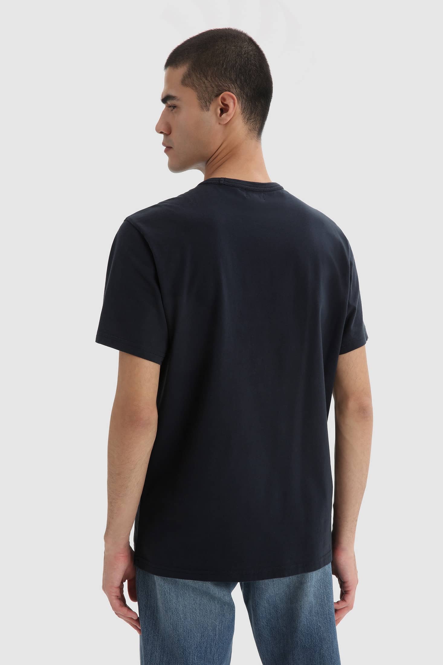 Woolrich Marco Logo T-shirt Navy