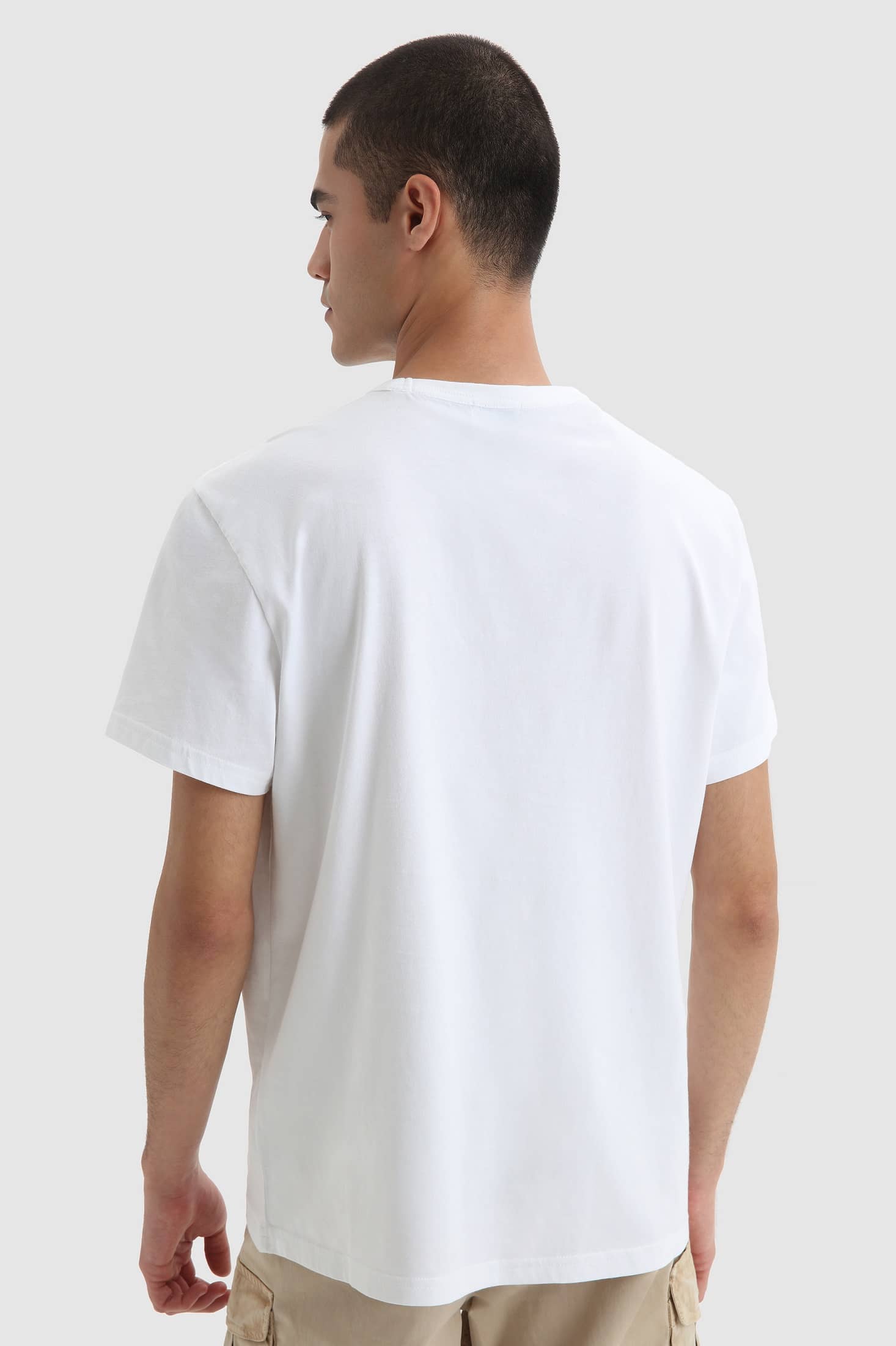 Woolrich Marco Logo T-shirt Wit