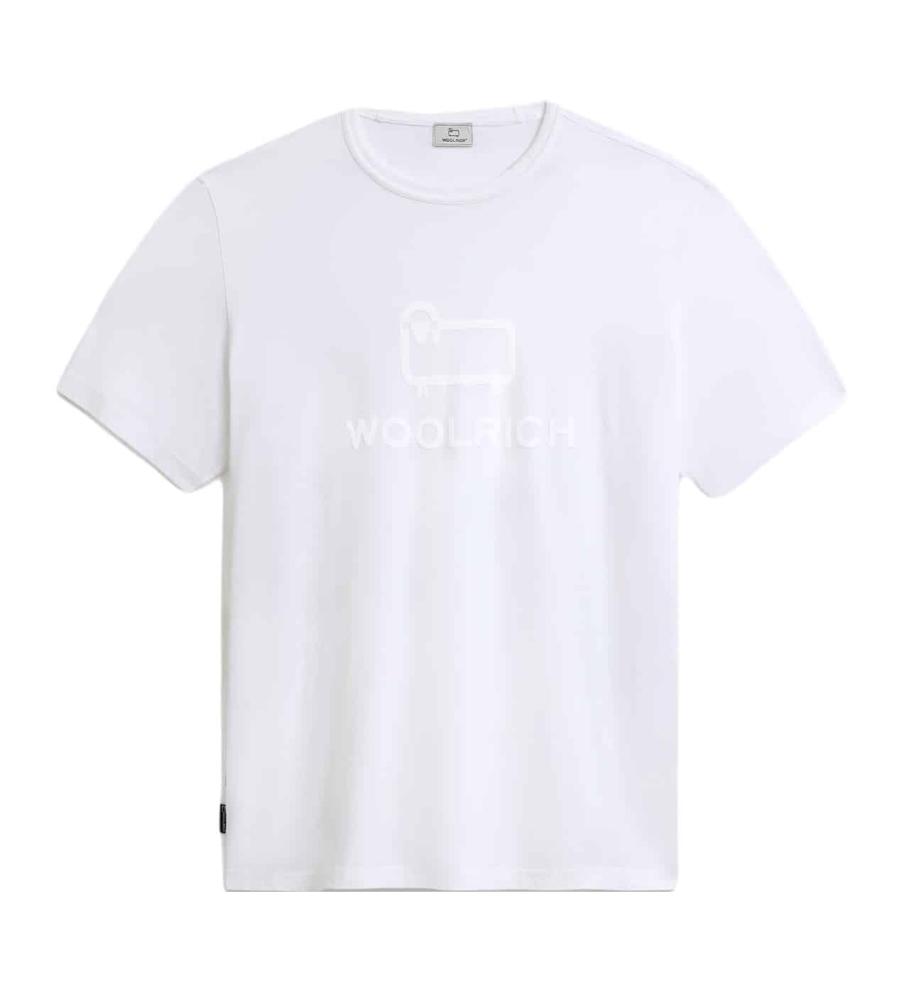 Woolrich Marco Logo T-shirt Wit