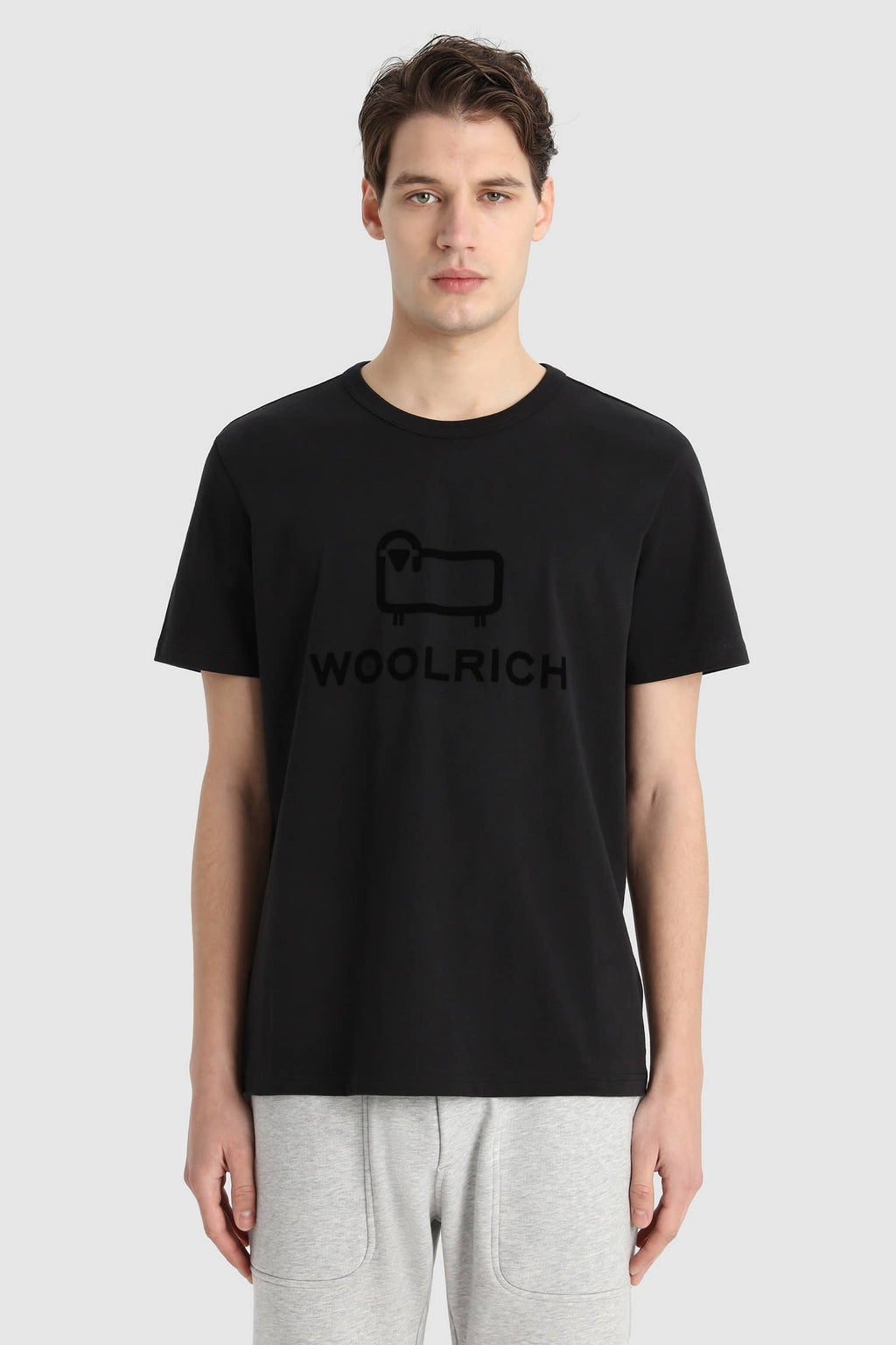 Woolrich Marco Logo T-shirt Zwart